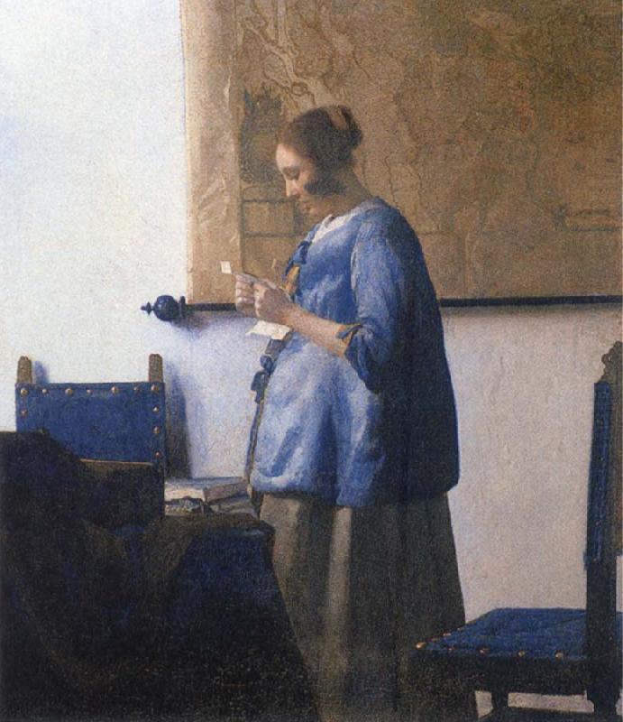Woman Reading a Letter, Johannes Vermeer